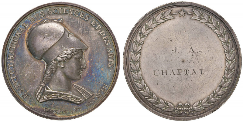 Medaglia 1803 A Jean-Antoine Chaptal - D/ INSTITUT NATIONAL DES SCIENCES ET DES ...
