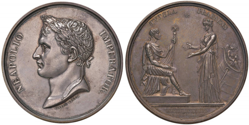 Medaglia 1804 Festeggiamenti per l’incoronazione di Napoleone - D/ NEAPOLIO IMPE...