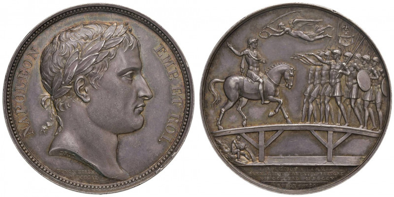 Medaglia 1805 Allocuzione di Napoleone all’armata sul ponte del Lech in Baviera ...