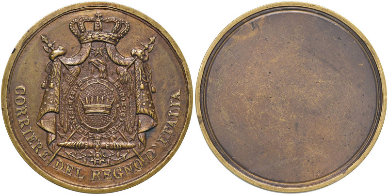 Medaglia 1806 Corriere del Regno d’Italia - D/ Armi del regno. Circolarmente in ...
