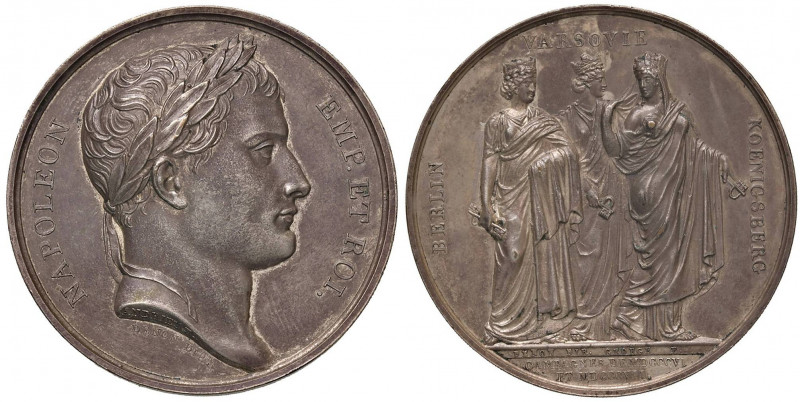 Medaglia 1807 Campagne del 1806 e 1807 - D/ Busto laureato di Napoleone a dx - R...