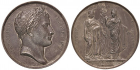 Medaglia 1807 Campagne del 1806 e 1807 - D/ Busto laureato di Napoleone a dx - R/ Ai lati e in alto: BERLIN, KOENIGSBERG, VARSOVIE. Nel campo tre donn...