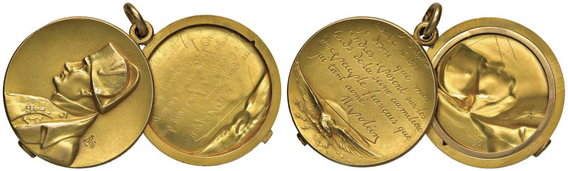 1840 Trasferimento della salma di Napoleone agli “Invalides” di Parigi. Medaille...