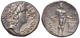 Cornelia - L. Cornelius Lentulus e C. Claudius Marcellus - Denario (49 a.C.) Testa di Apollo a d. - R/ Giove stante di fronte con aquila e fulmini - B...