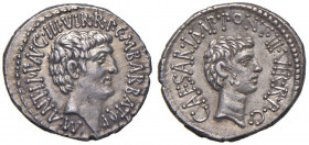Antonio e Ottaviano - Denario (41 a.C.) Testa di Antonio a d. - R/ Testa di Ottaviano a d. - B. 51; Cr. 517/2 AG (g 3,78)
SPL