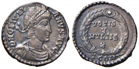 Giuliano II (360-363) Siliqua (Arelate) Busto diademato a d. - R/ Scritta in corona d’alloro - RIC 297 AG (g 1,85)
BB+