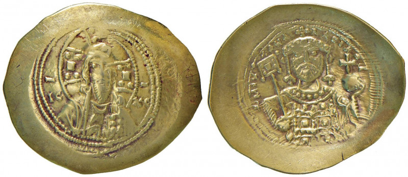 Michele VII (1071-1078) Histamenon - Busto di Cristo di fronte - R/ Busto diadem...