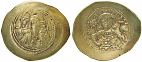 Michele VII (1071-1078) Histamenon - Busto di Cristo di fronte - R/ Busto diademato di fronte - Sear 1868 AU (g 4,13) Graffietti al margine
BB+
