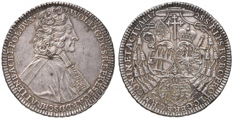 AUSTRIA Olmütz - Wolfgang von Schrattenbach (1711-1738) Tallero 1728 - Dav. 1220...