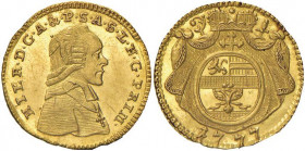 AUSTRIA Hieronymus von Colloredo (1772-1803) Quarto di ducato 1777 - KM 443; Fr. 883 AU (g 0,86) 
FDC