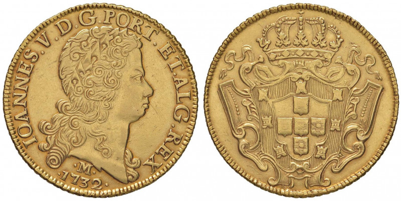 BRASILE Joao V (1706-1750) 12.800 Reis 1732 Minas Gerais - Fr. 55 AU (g 28,57) R...