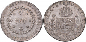 BRASILE Pedro I (1822-183) 960 Reis 1824 - KM 368.2 AG (g 27,05) Riconiato su 8 reales Messico 1824 M&deg; JM - KM 377.10
FDC