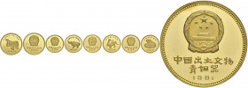 CINA Repubblica Popolare - 800, 400, 200 (2 diversi) Yuan 1981 Bronze Age - KM 46-49 AU (g 34,05 + 16,86 + 8,57 + 8,53) Lotto di quattro monete. Insig...