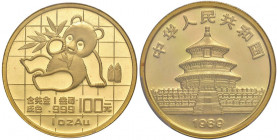 CINA Repubblica Popolare - 100 Yuan 1989 Small date - AU (1 oz) In slab PCGS MS69 508839.69/32950982
FS