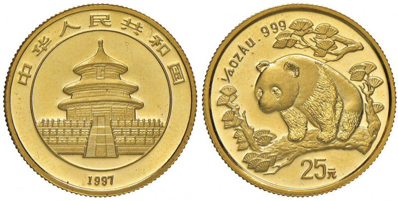 CINA Repubblica Popolare - 25 Yuan 1997 - AU (g 7,78)
FS