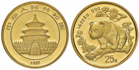 CINA Repubblica Popolare - 25 Yuan 1997 - AU (g 7,78)
FS