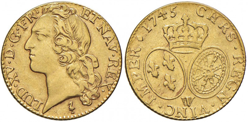 FRANCIA Luigi XV (1715-1774) Luigi 1745 W - Gad. 341 AU (g 7,58)
BB