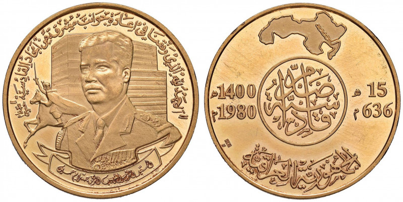 IRAN 100 Dinari 1980 - Fr. 6; KM 174 AU (g 38,08) R Diffusi minimi graffietti da...