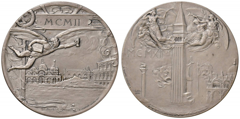 VENEZIA Medaglia 1912 per la ricostruzione del Campanile - Opus: Lippi - MA (g 8...