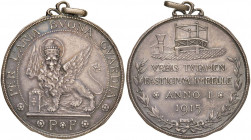 VENEZIA Medaglia 1915 per la difesa antiaerea della città - Opus: Pailotti - AG (g 14,24 - Ø 37 mm) Minimi graffietti al D/
BB+