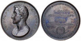 Leopoldo Cicognara (1767-1834) Medaglia 1834 - Opus: Fabris - AE (g 47,60 - Ø 52 mm) RRR Colpetti al bordo, graffi al D/
SPL