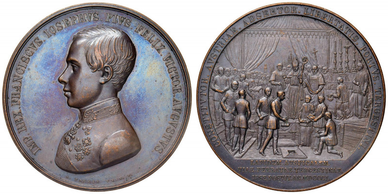 AUSTRIA Francesco Giuseppe (1848-1816) Medaglia 1850 Posa della prima pietra del...