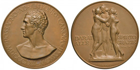 Antonio Canova (1757-1822) Medaglia 1822 Darai spirito alle Grazie - Opus: Mistruzzi - AE (g 37,19 - 44 mm) Ex collezione Voltolina
FDC
