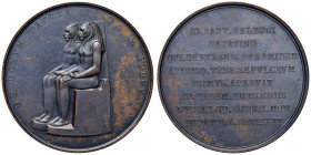 PADOVA Medaglia 1819 Ringraziamenti per le statue egizie donate alla città da Giovanni Battista Belzoni - Opus: Manfredini - AE (g 49,35 - Ø 54 mm) RR...