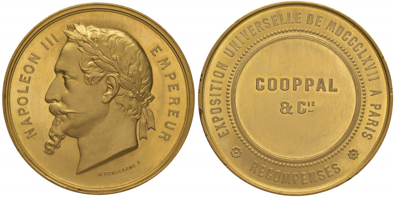 FRANCIA Napoleone III (1852-1870) Medaglia premio esposizione Universale di Pari...