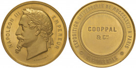 FRANCIA Napoleone III (1852-1870) Medaglia premio esposizione Universale di Parigi 1867 - Opus: Ponscarme - Page-Divo 541 AU (g 75,45 - Ø 51 mm) Sul b...