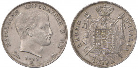 Napoleone (1804-1814) Bologna - Lira 1811 Puntali aguzzi, 1 su 0, B su M - Gig. 155a AG (g 5,00) 
SPL+