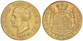 Napoleone (1804-1814) Milano - 40 Lire 1808 - Gig. 72 AU (g 12,88)
BB