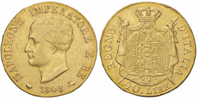 Napoleone (1804-1814) Milano - 40 Lire 1808 Senza segno di zecca - Gig. 72a AU (g 12,88) R
qBB