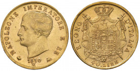 Napoleone (1804-1814) Milano - 40 Lire 1810 puntali aguzzi - Gig. 75 AU (g 12,92)
FDC
