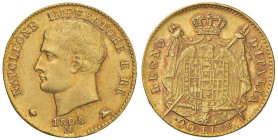 Napoleone (1804-1814) Milano - 20 Lire 1808 di primo tipo - Gig. 83 (indicato R/3) AU (g 6,44) RRR Minimi graffietti al D/ ma bell’esemplare 
SPL/SPL...