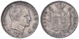 Napoleone (1804-1814) Milano - Lira 1811 Puntali aguzzi, 1 su 0 - Gig. 156 AG (g 5,00) Minimi graffietti
FDC