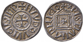 Ludovico il Pio (814-840) Zecca italiana incerta, forse Milano o Pavia - Denaro - cfr. MEC 792 (Pavia) AG (g 1,58) Bell’esemplare. Ex Varesi 45, lotto...