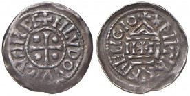 Ludovico II (855-875) Milano - Denaro - cfr. MIR 10 AG (g 1,74) R
BB+
