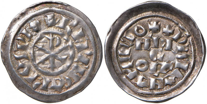Berengario I (905-924) Milano - Denaro - cfr. MIR 26 AG (g 1,63) RR
SPL