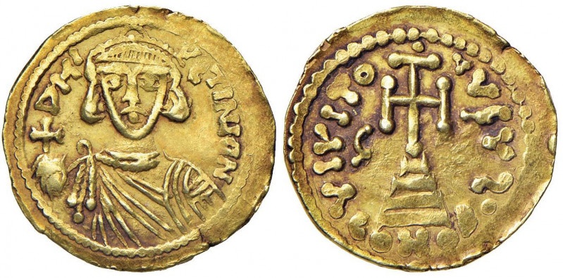 BENEVENTO Gregorio duca (732-739) Solido al tipo di Giustiniano II - MEC 1089 va...