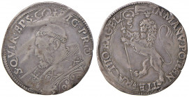 CORREGGIO Anonime dei conti (1569-1580) Bianco contraffazione di Bologna - MIR 102; M.L. 7 AG (g 4,00) RRR Ex Nomisma 36, lotto 840. Ondulazioni del t...