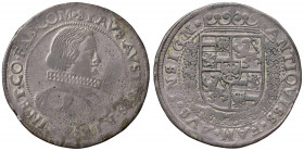 CORREGGIO Siro principe (1616-1630) Ducatone - MIR 172; M.L. 72 MI (g 27,44) RR Graffietti e porosità, emissione di basso argento, probabilmente la co...
