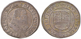 CORREGGIO Siro principe (1616-1630) Testone da 24 soldi tipo Hanau-Lichtenberg - MIR 181; M.L. 80 AG (g 7,94) RRR Debolezze di conio ma buon esemplare...