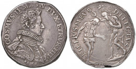 FIRENZE Cosimo II (1609-1621) Piastra 1610 - MIR 259/1 (conio firmato al D/ e collare corto) AG (g 32,56) RRR Conii firmati da Gaspare Molo
BB+/BB