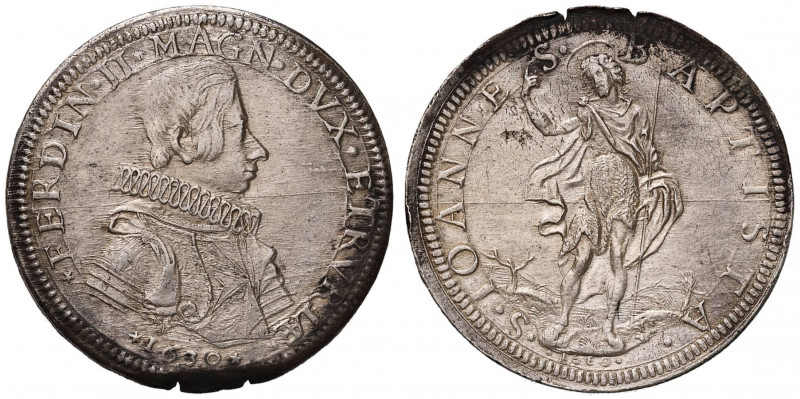 FIRENZE Ferdinando II (1621-1670) Piastra 1630 millesimo sia al D/ che al R/ - M...