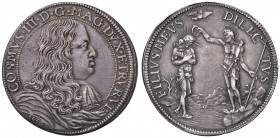 FIRENZE Cosimo III (1670-1723) Piastra 1680 - MIR 327 AG (g 31,25) RR 
qSPL/BB+