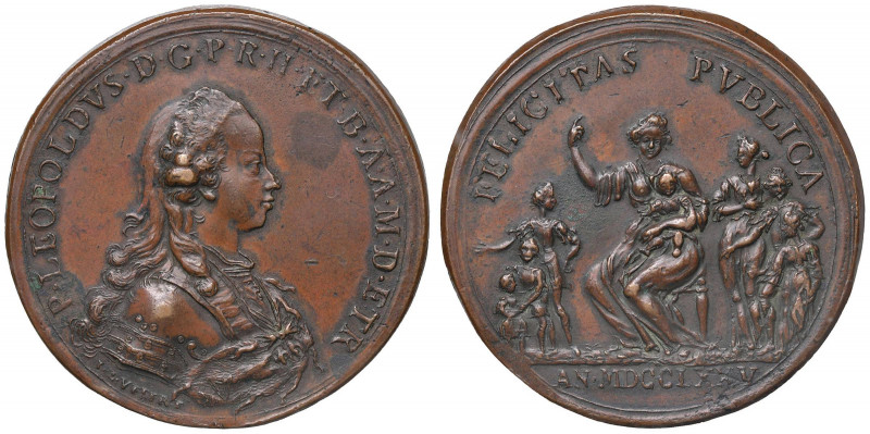 FIRENZE Pietro Leopoldo (1765-1790) Medaglia 1775 - Opus: Weber - AE (g 42,28 - ...