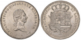 FIRENZE Ludovico I di Borbone (1801-1803) Francescone 1803 - MIR 415/4 AG (g 27,36) Lucidato con metallo brillante ma esemplare di ottima qualità. Ex ...