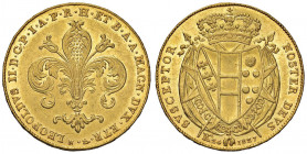 FIRENZE Leopoldo II (1824-1859) 80 Fiorini 1827 - MIR 443/1 AU (g 32,63) RR Minimi colpetti al bordo
SPL