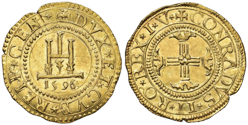 GENOVA Dogi biennali (1528-1797) Quadrupla 1596 sigla I V - MIR manca (comprende...